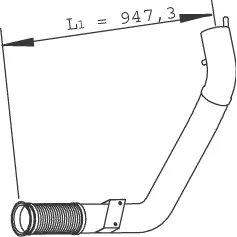 RACORD EVACUARE DINEX 29265 - Compatibil cu IVECO