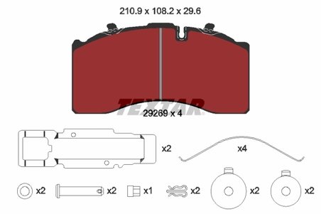 Set placute frana Textar 2926901