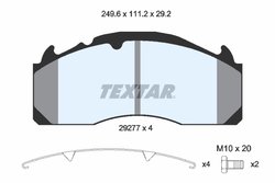 Set placute frana Textar 2927705