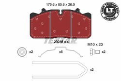 SET PLACUTE FRANA TEXTAR 2928502 - Compatibil cu DAF, MAN