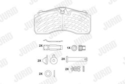 Set placute frana Jurid 2928705390