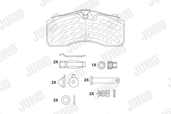 Set placute frana Jurid 2928705390