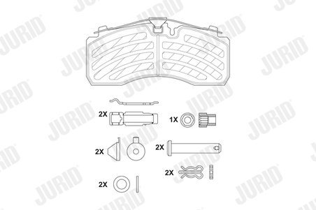 Set placute frana Jurid 2928705390