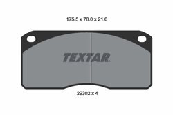 Set placute frana Textar 2930201