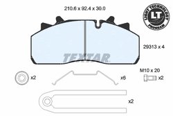 Set placute frana Textar 2931302