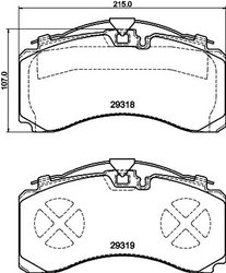 Set placute frana Textar 2931801