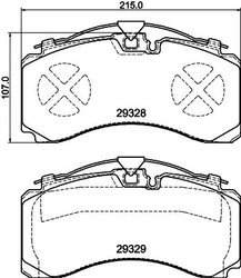 SET PLACUTE FRANA TEXTAR 2932801 - Piesa auto compatibila cu mai multe marci