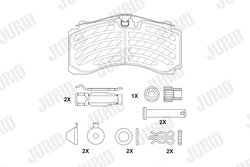 Set placute frana Jurid 2932805390