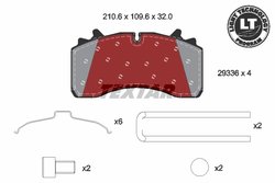 SET PLACUTE FRANA TEXTAR 2933606 - Piesa auto compatibila cu mai multe marci