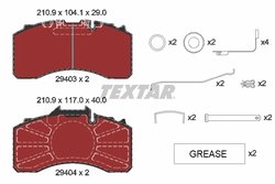 SET PLACUTE FRANA TEXTAR 2940301 - Piesa auto compatibila cu mai multe marci