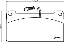 Set placute frana Textar 2976501