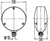 SEMNALIZATOR HELLA 2BA 003 022-021 - Compatibil cu IVECO, MAGIRUS-DEUTZ