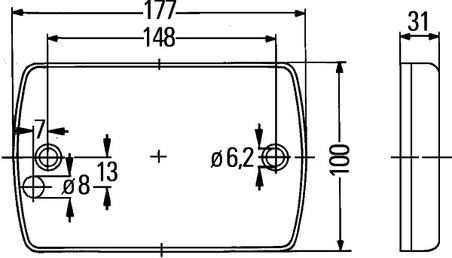 SEMNALIZATOR HELLA 2BA 980 607-201 - Piesa auto compatibila cu mai multe marci