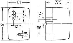 Semnalizator aditional HELLA 2BM 002 652-051
