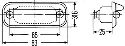 Iluminare numar circulatie HELLA 2KA 001 378-001