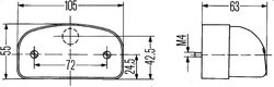 Iluminare numar circulatie HELLA 2KA 001 386-281