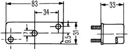 Iluminare numar circulatie HELLA 2KA 003 168-021