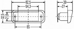 Iluminare numar circulatie HELLA 2KA 005 049-011