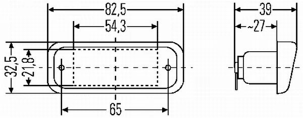 ILUMINARE NUMAR CIRCULATIE HELLA 2KA 005 049-011 - Compatibil cu NEOPLAN