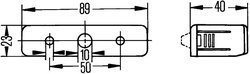 Iluminare numar circulatie HELLA 2KA 006 896-001