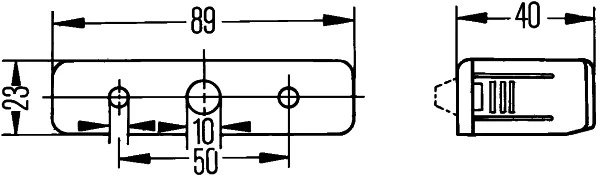 Iluminare numar circulatie HELLA 2KA 006 896-001