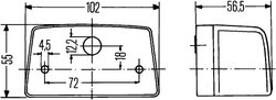 Iluminare numar circulatie HELLA 2KA 998 523-001