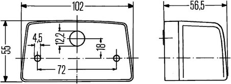 Iluminare numar circulatie HELLA 2KA 998 523-001