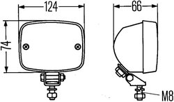 LUMINA CEATA SPATE HELLA 2NE 002 985-001 - Piesa auto compatibila cu mai multe marci