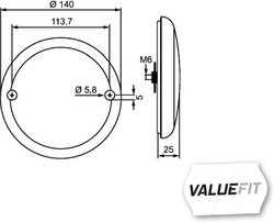 LUMINA CEATA SPATE HELLA 2NE 357 026-031 - Piesa auto compatibila cu mai multe marci