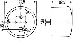 LUMINA CEATA SPATE HELLA 2NE 964 169-521 - Piesa auto compatibila cu mai multe marci