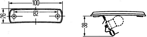 LUMINI POZITIE HELLA 2PF 001 647-031 - Piesa auto compatibila cu mai multe marci