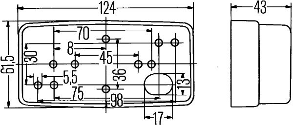 LAMPA LATERALA HELLA 2PS 004 361-001 - Piesa auto compatibila cu mai multe marci