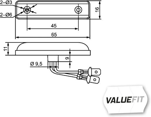 Lampa laterala HELLA 2PS 357 010-001
