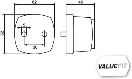 LAMPA LATERALA HELLA 2PS 357 012-001 - Piesa auto compatibila cu mai multe marci