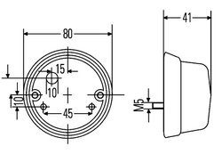 STOPURI SPATE HELLA 2SA 001 259-751 - Compatibil cu JOHN DEERE