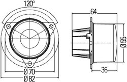 STOPURI SPATE HELLA 2SA 011 172-441 - Piesa auto compatibila cu mai multe marci