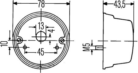 STOP SPATE HELLA 2SB 001 259-261 - Compatibil cu INTERNATIONAL HARV.