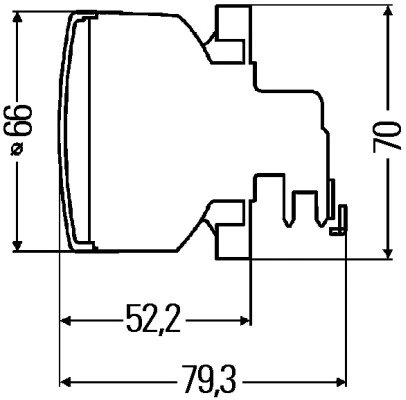 STOP SPATE HELLA 2SB 009 001-061 - Piesa auto compatibila cu mai multe marci