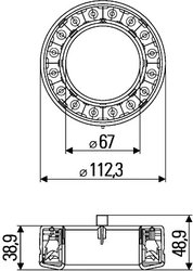 STOP SPATE HELLA 2SB 009 362-041 - Compatibil cu DEUTZ-FAHR
