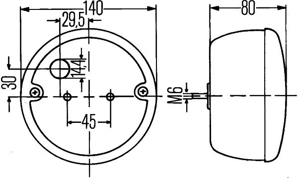 STOP SPATE HELLA 2SD 001 685-231 - Piesa auto compatibila cu mai multe marci