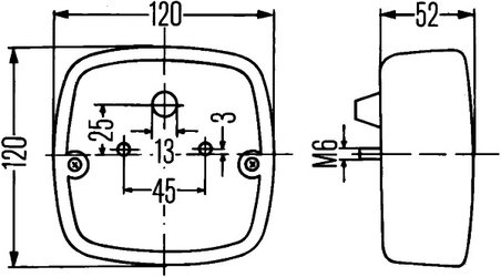 STOP SPATE HELLA 2SD 002 514-161 - Piesa auto compatibila cu mai multe marci