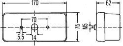 STOP SPATE HELLA 2SD 002 582-027 - Piesa auto compatibila cu mai multe marci