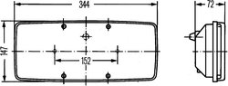 STOP SPATE HELLA 2SD 003 167-021 - Compatibil cu IVECO, MAGIRUS-DEUTZ, MERCEDES-BENZ