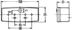 STOP SPATE HELLA 2SD 003 184-031 - Compatibil cu FENDT