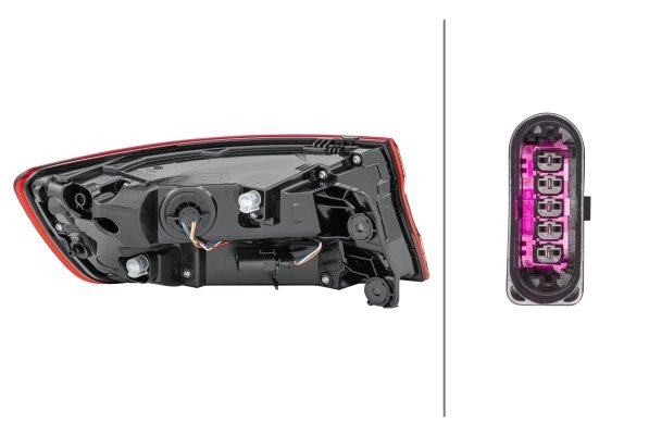 STOP SPATE HELLA 2SD 012 246-061 - Compatibil cu AUDI, AUDI (FAW)