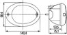 STOP SPATE HELLA 2SD 343 130-071 - Piesa auto compatibila cu mai multe marci
