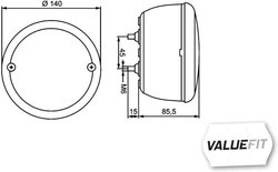 STOP SPATE HELLA 2SD 357 026-201 - Piesa auto compatibila cu mai multe marci