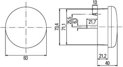 STOP SPATE HELLA 2SD 959 010-401 - Piesa auto compatibila cu mai multe marci