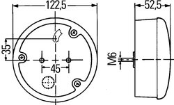 STOP SPATE HELLA 2SD 964 169-421 - Piesa auto compatibila cu mai multe marci