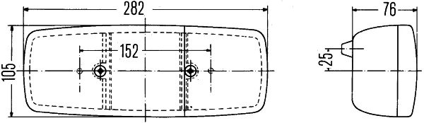 STOP SPATE HELLA 2SE 001 699-071 - Compatibil cu IVECO, MAGIRUS-DEUTZ, MERCEDES-BENZ